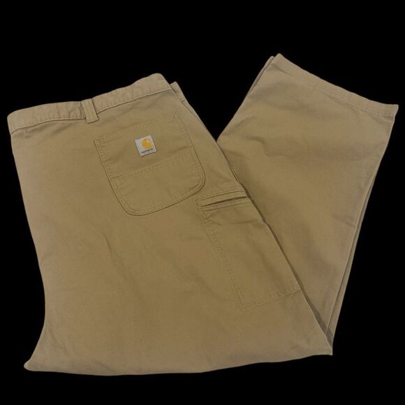 Carhartt Rugged Flex Relaxed Fit Tan Work Pants Mens Size 54x30 BN2291-M - Picture 1 of 10